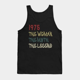 Vintage Retro 1975 Legend Gift 45th Birthday Womens Tank Top